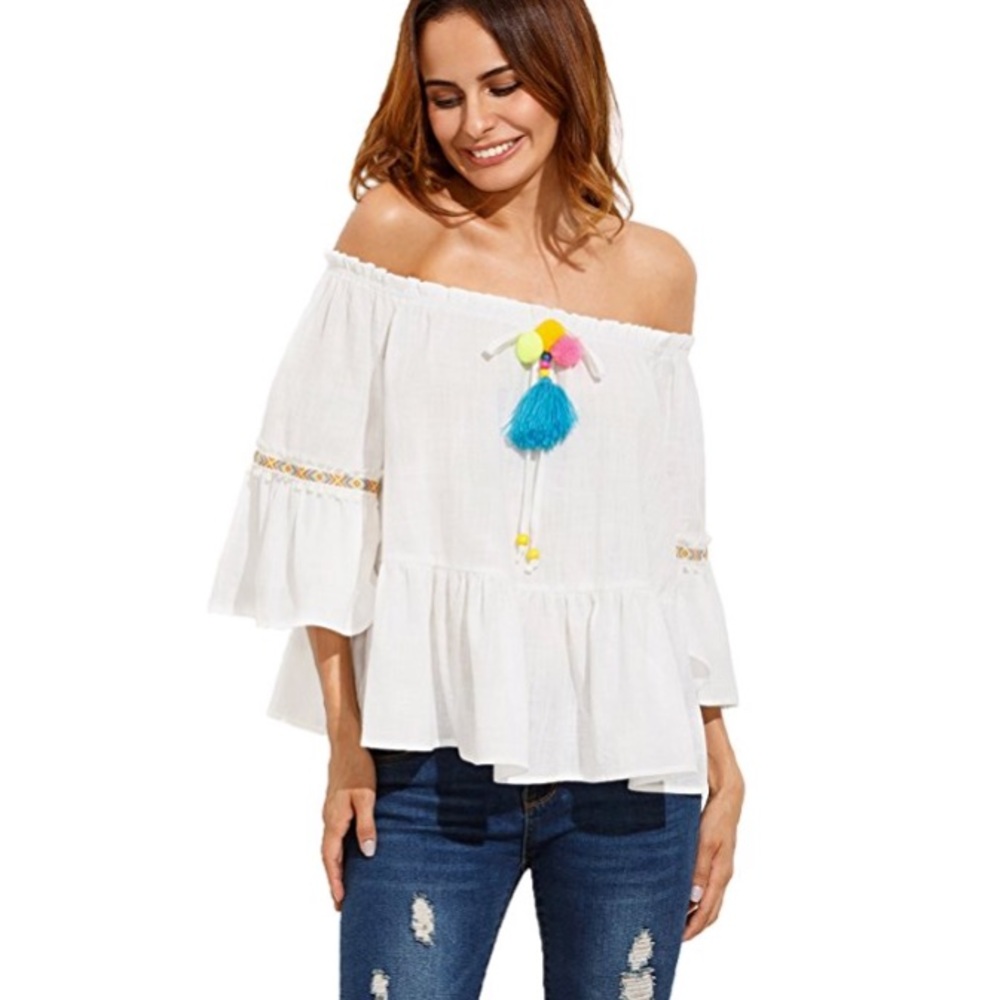 💞💞BOHO CHIC POM POM BLOUSE💖💖